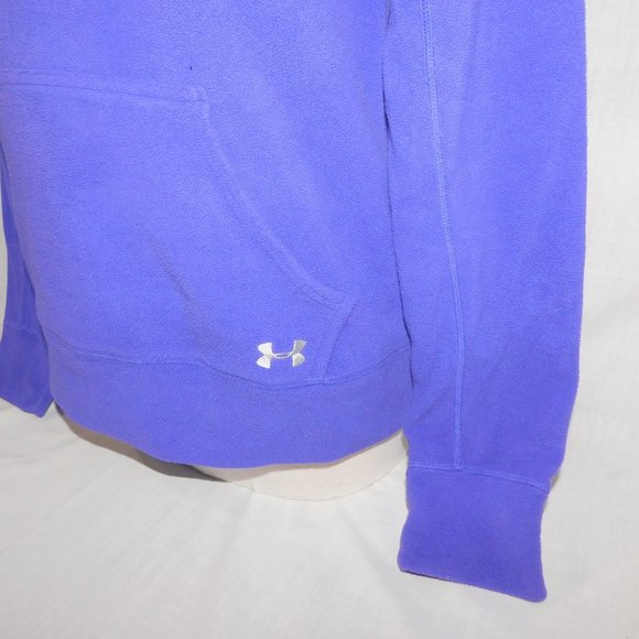 Under Armour Womens M Semi Fitted Pullover 1/4 zip Purple Fleece Jacket Sweater - Picture 6 of 8